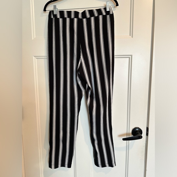 Black and White Striped Pants - Picture 3 of 5